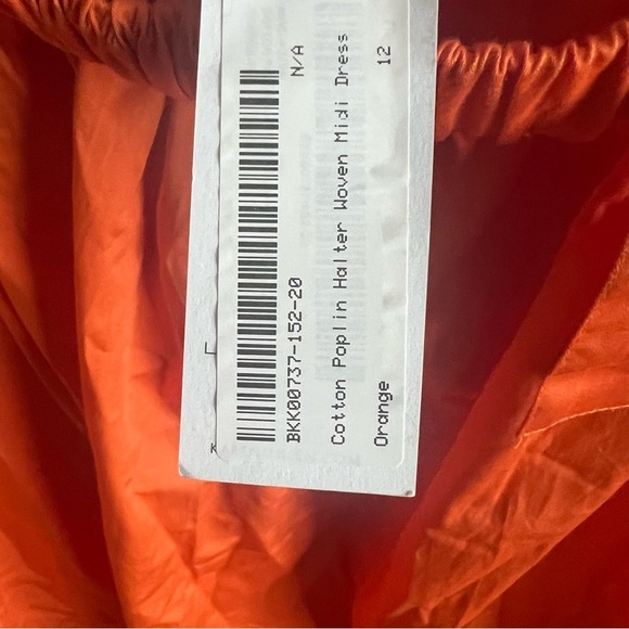 Karen Millen Cotton Poplin Halter Woven Midi Dress, New with Tags - Picture 7 of 9